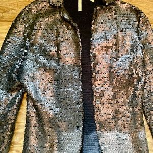 IISLI navy blue sequin "jacket" Size 6/8